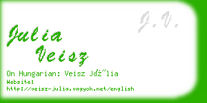 julia veisz business card